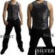 Luxury Black（ラグジュアリーブラック） スターUネックタンクトップ SLV（シルバー） 
