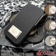 Luxury Black(ラグジュアリーブラック) iPhone4ケース(アイフォン4専用) カーボンファイバーハードケース ゴールド