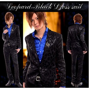 ホスト系ブランドLuxuryBlack(ラグジュアリーブラック)ラグジュアリードレススーツ彩艶Leopord×Black(L)