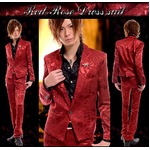 ホスト系ブランドLuxuryBlack(ラグジュアリーブラック)ラグジュアリードレススーツ彩艶RedRose(M)