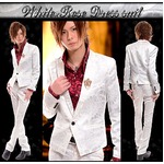 ホスト系ブランドLuxuryBlack(ラグジュアリーブラック)ラグジュアリードレススーツ彩艶WhiteRose(M)