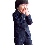 子供 スーツ 男の子 キッズスーツ 3点セット (ウィンドペンスーツNYV(XS) 95) 子供服
