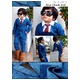 子供 スーツ 男の子 キッズスーツ 3点セット (ブルーチェックスーツ(XL)130) 子供服  - 縮小画像4