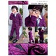 子供 スーツ 男の子 キッズスーツ 3点セット (パープルチェックスーツ(XL)130) 子供服  - 縮小画像4