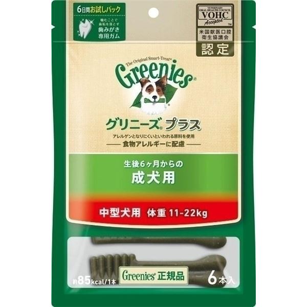 ニュートロジャパン グリニーズP成犬中型11-22kg 6P 【ペット用品】f00