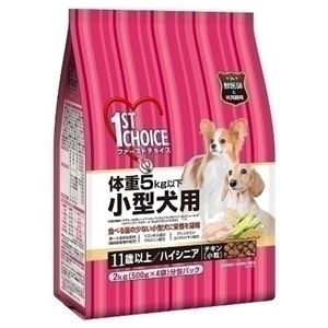 アースバイオケミカル ファーストチョイス 体重5kg以下 小型犬用 高齢犬 小粒 11歳以上ハイシニア 2kg 【犬用・フード】 【ペット用品】