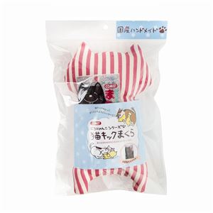 イトスイ 猫キックまくら ストライプ ピンク 【ペット用品】