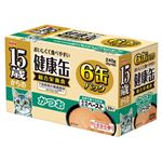 （まとめ）アイシア 15歳からの健康缶 かつお40g×6P【猫用・フード】【ペット用品】【×12セット】