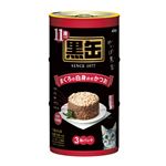 （まとめ）アイシア A11歳黒缶まぐろ白身のせかつお160×3P【猫用・フード】【ペット用品】【×18セット】