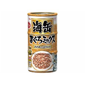 （まとめ）アイシア 海缶まぐろミックス3P ささみ【猫用・フード】【ペット用品】【×18セット】