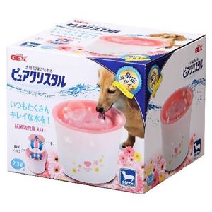 ジェックス ピュアクリスタル小型犬用ガーリー ピンク 【ペット用品】 - 拡大画像