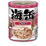 (まとめ)アイシア 海缶ミニ3P かつお 60g×3 【猫用・フード】【ペット用品】【×24セット】