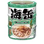 （まとめ）アイシア 海缶ミニ3P 削りぶし入りかつお 60g×3 【猫用・フード】【ペット用品】【×24セット】