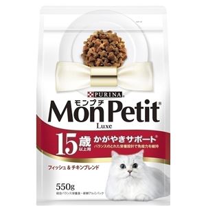 （まとめ）ネスレ MPリュクスバッグ 15歳F＆チキン550g 【猫用・フード】【ペット用品】【×12セット】