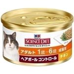 （まとめ）サイエンスダイエット ヘアボールCアダルト チキン成猫85g 【猫用・フード】【ペット用品】【×24セット】