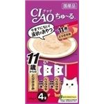 （まとめ） いなばペットフード CIAOちゅーる11歳 ささみ 14g×4 【猫用・フード】 【ペット用品】 【×48セット】