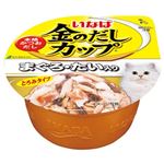 （まとめ） いなばペットフード 金のだしカップ まぐろ・たい入り 70g 【猫用・フード】 【ペット用品】 【×48セット】