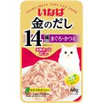 （まとめ） いなばペットフード 金のだしパウチ 14歳 まぐろ・かつお60g 【猫用・フード】 【ペット用品】 【×48セット】