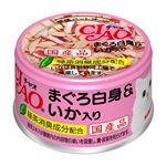 （まとめ） いなばペットフード チャオ まぐろ白身いか入85g A-03 【猫用・フード】 【ペット用品】 【×48セット】