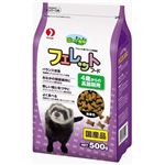 （まとめ） ペットライン 森の小動物 フェレットフード高齢期用500g 【ペット用品】 【×12セット】