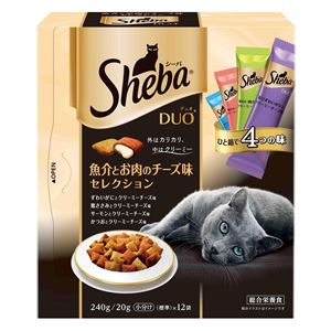 （まとめ） マースジャパンリミテッド SDU22シーバデュオ魚介とお肉 240g 【ペット用品】 【×12セット】