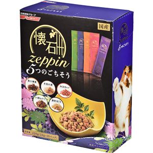 （まとめ） 日清ペットフード 懐石zeppin 5つのごちそう 220g 【猫用・フード】 【ペット用品】 【×12セット】