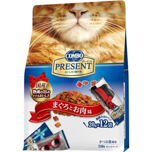 （まとめ） 日本ペットフード コンボキャットPドライまぐろお肉240g 【猫用・フード】 【ペット用品】 【×12セット】