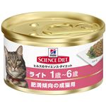 （まとめ）日本ヒルズ・コルゲート SDライト肥満傾向の成猫用82g （猫用・フード）【ペット用品】【×24 セット】