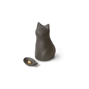 Cocolino(コッコリーノ) ミーチョA ブラック/ハウスチャーム:レッド (猫 ペット仏壇 骨壺) 商品画像