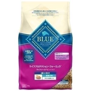 (まとめ)ブルーバッファロー 高齢犬用 (超)小型犬種用 チキン&玄米 1.75kg【×4セット】【ペット用品・犬用フード】