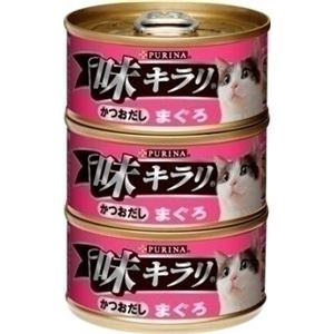 （まとめ）味キラリ かつおだし まぐろ 80g×3缶パック【×24セット】【ペット用品・猫用フード】