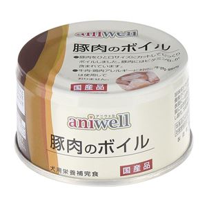 （まとめ）aniwell 豚肉のボイル 85g【×24セット】【ペット用品・ペット用フード】