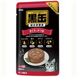 （まとめ）黒缶パウチ まぐろとかつお 70g【×96セット】【ペット用品・猫用フード】