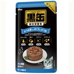 （まとめ）黒缶パウチ かつお節入りまぐろとかつお 70g【×96セット】【ペット用品・猫用フード】