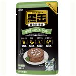 （まとめ）黒缶パウチ 舌平目入りまぐろとかつお 70g【×96セット】【ペット用品・猫用フード】