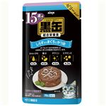 （まとめ）15歳からの黒缶パウチ しらす入りまぐろとかつお 70g【×96セット】【ペット用品・猫用フード】