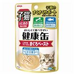 （まとめ）子猫のための健康缶パウチ こまかめフレーク入りまぐろペースト 40g【×48セット】【ペット用品・猫用フード】