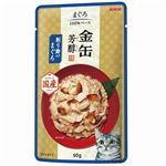 （まとめ）金缶芳醇パウチ 削り節入りまぐろ 60g【×96セット】【ペット用品・猫用フード】