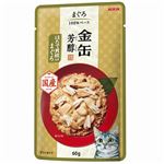 （まとめ）金缶芳醇パウチ ほたて貝柱入りまぐろ 60g【×96セット】【ペット用品・猫用フード】