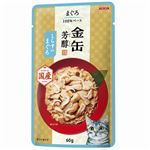 （まとめ）金缶芳醇パウチ しらす入りまぐろ 60g【×96セット】【ペット用品・猫用フード】