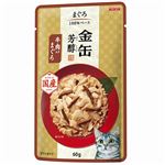 （まとめ）金缶芳醇パウチ 牛肉入りまぐろ 60g【×96セット】【ペット用品・猫用フード】