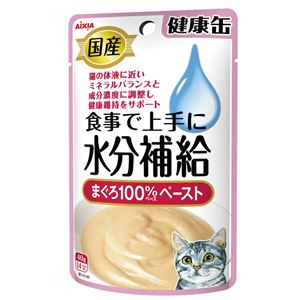 （まとめ）国産 健康缶パウチ 水分補給 まぐろペースト 40g【×48セット】【ペット用品・猫用フード】