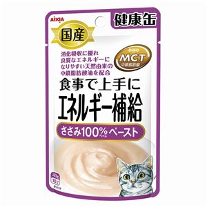 （まとめ）国産健康缶パウチ エネルギー補給ささみペースト 40g【×48セット】【ペット用品・猫用フード】