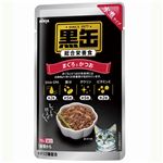 （まとめ）黒缶パウチ 水煮タイプ まぐろとかつお 70g【×96セット】【ペット用品・猫用フード】