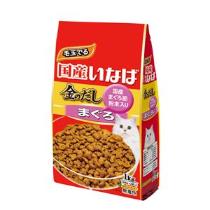 （まとめ）金のだしドライ まぐろだし味 1kg（500g×2袋） P-90【×10セット】【ペット用品・猫用フード】