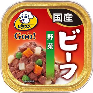 （まとめ）ビタワン グー ビーフ 野菜 100g【×96セット】【ペット用品・犬用フード】