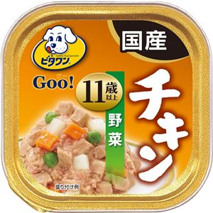 （まとめ）ビタワン グー チキン 野菜 11歳以上 100g【×96セット】【ペット用品・犬用フード】