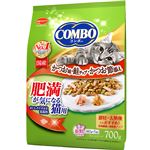 （まとめ）コンボ キャット 肥満が気になる猫用 かつお味・鮭チップ・かつお節添え 700g【×12セット】【ペット用品・猫用フード】