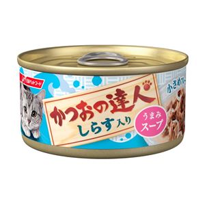 （まとめ）かつおの達人缶 しらす入り うまみスープ 80g【×48セット】【ペット用品・猫用フード】