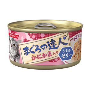 （まとめ）まぐろの達人 かにかま入り うまみゼリー 80g【×48セット】【ペット用品・猫用フード】